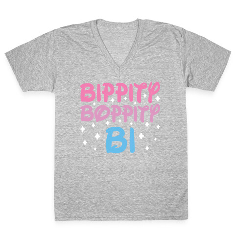 Bippity Boppity Bi V-Neck Tee Shirt