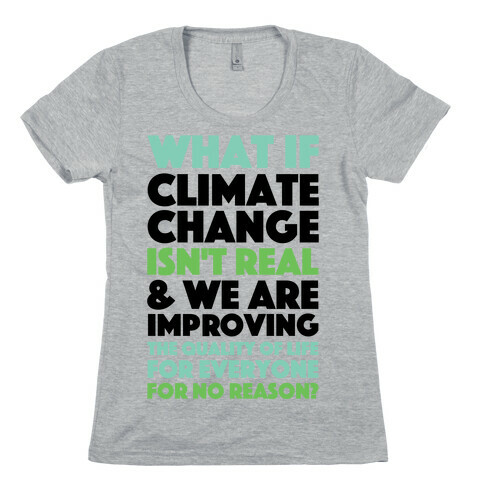 What If Climate Change Isn't Real Womens T-Shirt