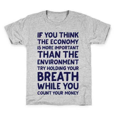 Try Holding Your Breath Kids T-Shirt