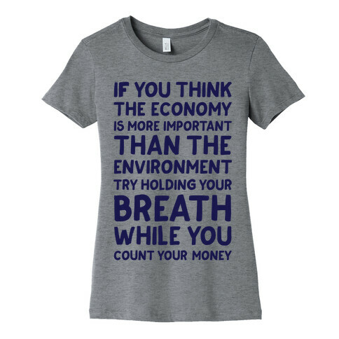 Try Holding Your Breath Womens T-Shirt