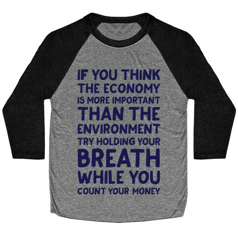 Try Holding Your Breath Baseball Tee