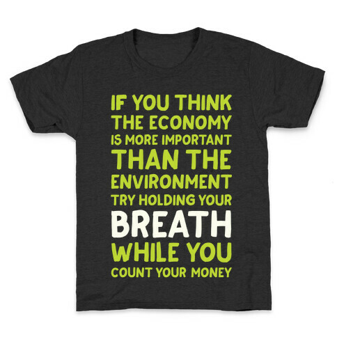 Try Holding Your Breath Kids T-Shirt