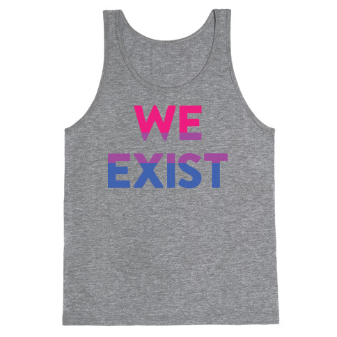 We Exist Bisexual Tank Top