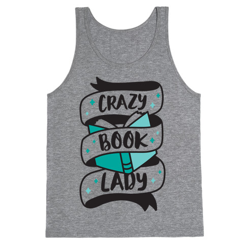 Crazy Book Lady Tank Top