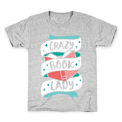 Crazy Book Lady Kids T-Shirt