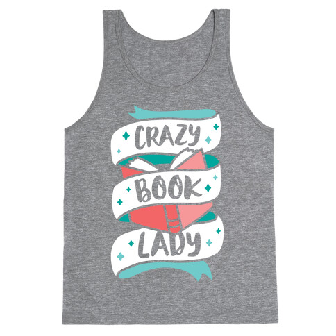 Crazy Book Lady Tank Top