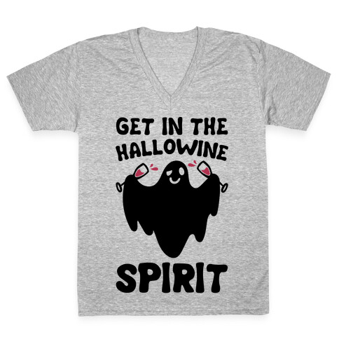 Get in The Hallowine Spirit V-Neck Tee Shirt