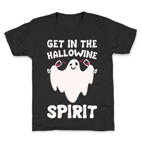 Get in The Hallowine Spirit White Print Kids T-Shirt