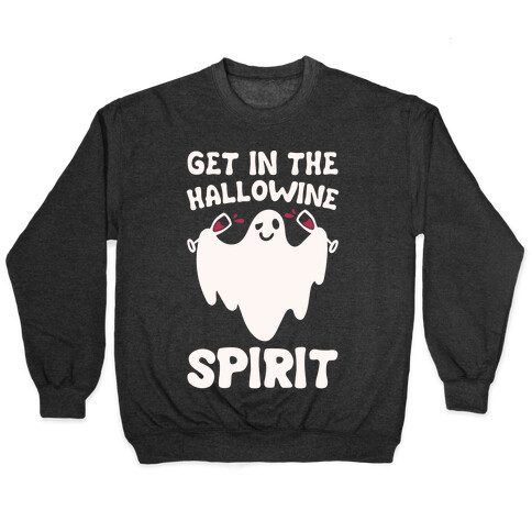 Get in The Hallowine Spirit White Print Pullover