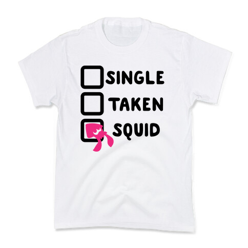 Single Taken Squid Parody Kids T-Shirt