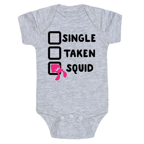 Single Taken Squid Parody Baby One-Piece