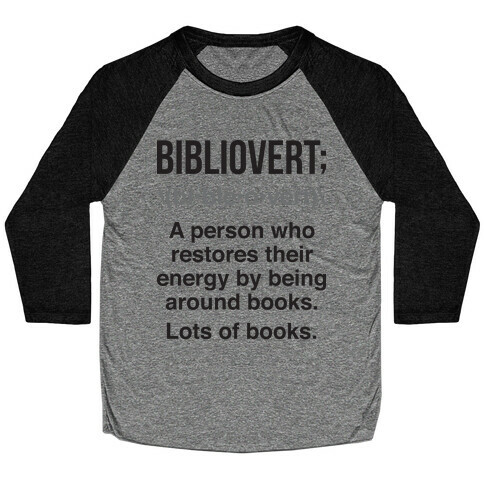 Bibliovert Definition Baseball Tee