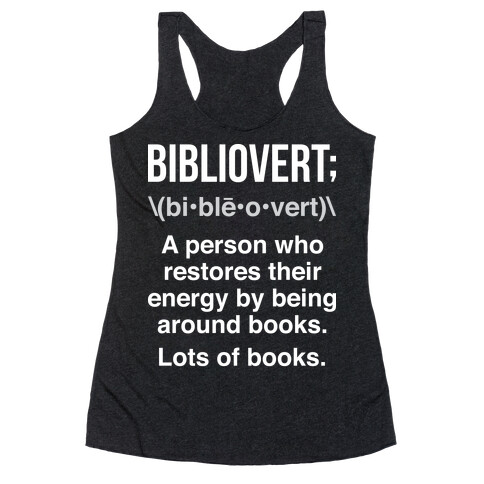 Bibliovert Definition Racerback Tank Top