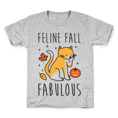 Feline Fall Fabulous Kids T-Shirt