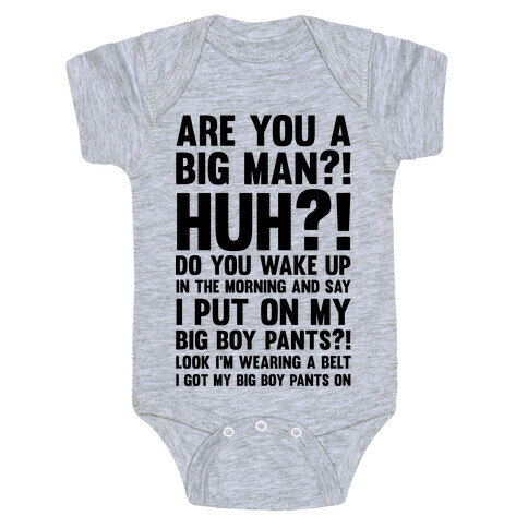Are You A Big Man Baby One-Piece