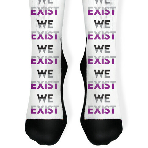 We Exist Asexual Sock