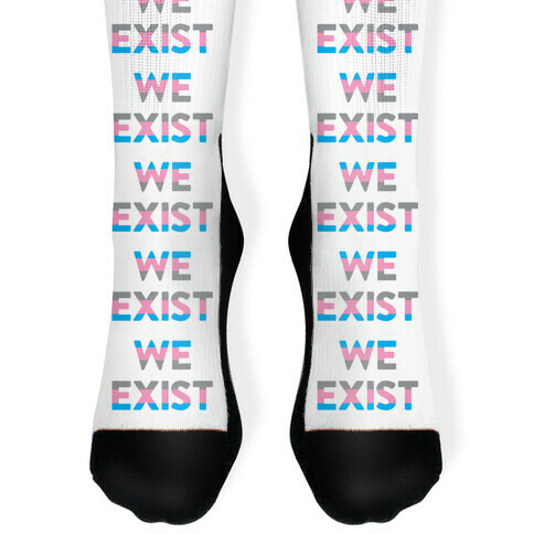 We Exist Transgender Sock