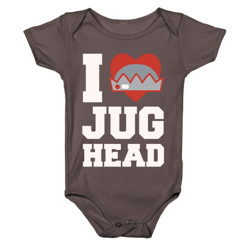 I Love Jughead White Print Baby One-Piece