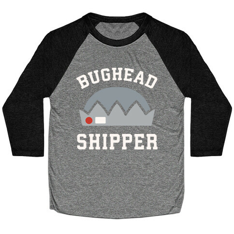 Bughead Shipper White Print Baseball Tee