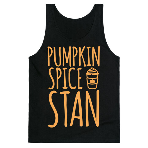 Pumpkin Spice Stan White Print Tank Top