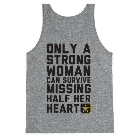 Only A Strong Woman Army Tank Top