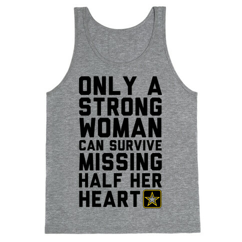 Only A Strong Woman Army Tank Top