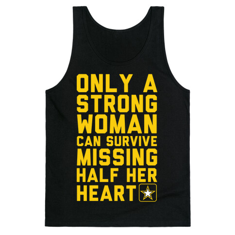 Only A Strong Woman Army Tank Top