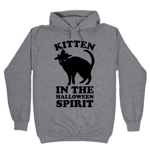 Kitten In The Halloween Spirit Hooded Sweatshirt