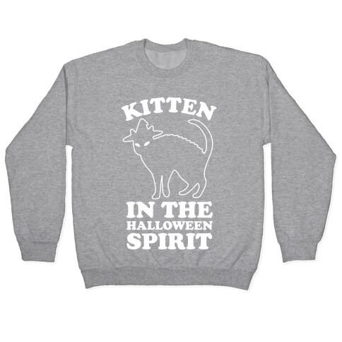 Kitten In The Halloween Spirit Pullover