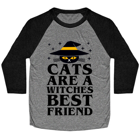 Cats are a Witches Best Friend Baseball Tee