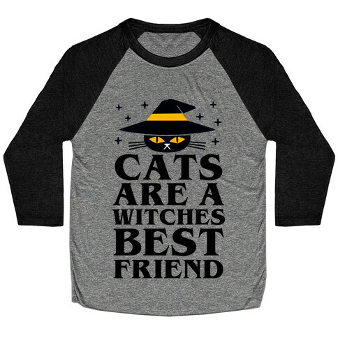 Cats are a Witches Best Friend Baseball Tee