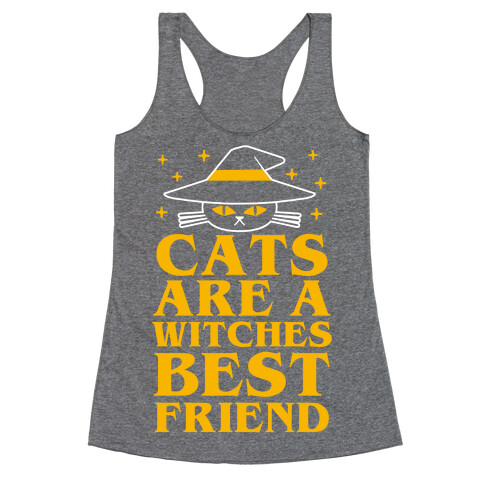 Cats are a Witches Best Friend Racerback Tank Top