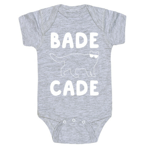 Bade Cade White Print Baby One-Piece