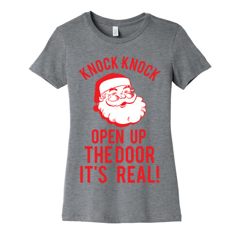 Knock Knock Santa Womens T-Shirt