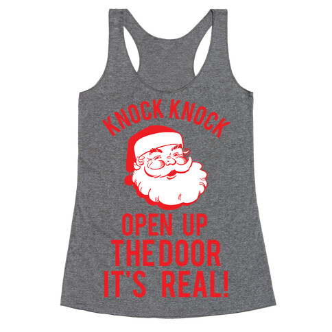 Knock Knock Santa Racerback Tank Top