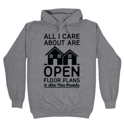 All I Care About Are Open Floor Plans and Like Two People Hooded Sweatshirt