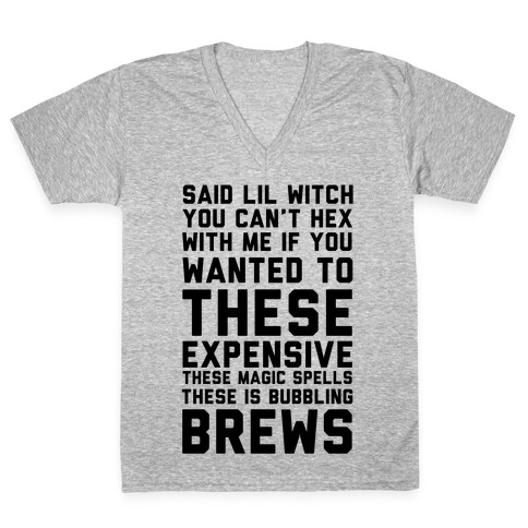 Said Lil Witch You Can't Hex With Me V-Neck Tee Shirt