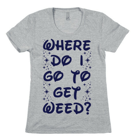 Where Do I Go to Get Weed Womens T-Shirt