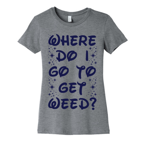 Where Do I Go to Get Weed Womens T-Shirt