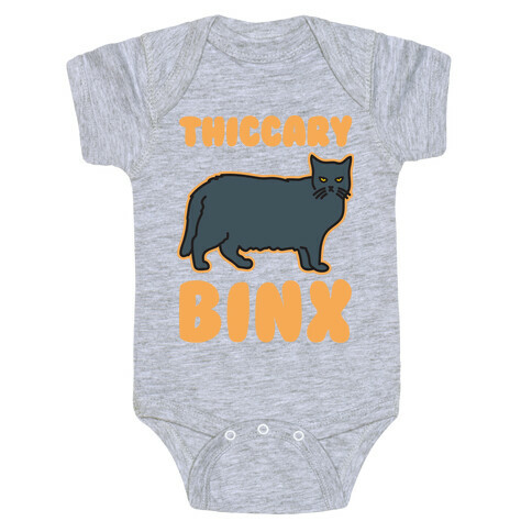 Thiccary Binx Parody White Print Baby One-Piece