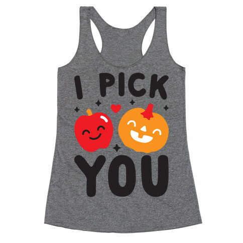 I Pick You Apple & Pumpkin Racerback Tank Top