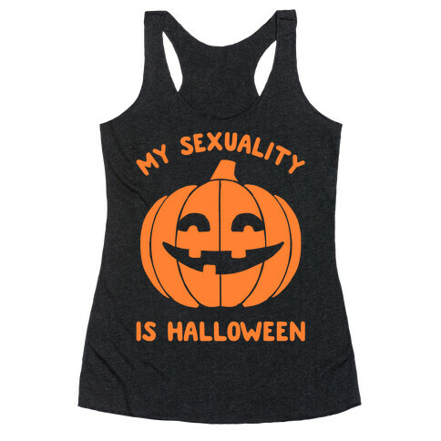 My Sexuality Is Halloween Racerback Tank Top