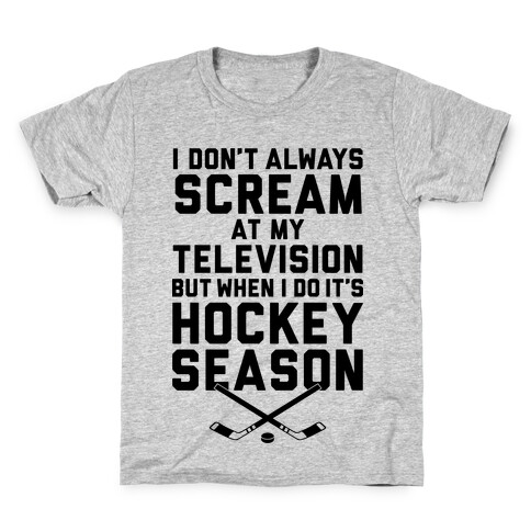 Hockey Season Kids T-Shirt