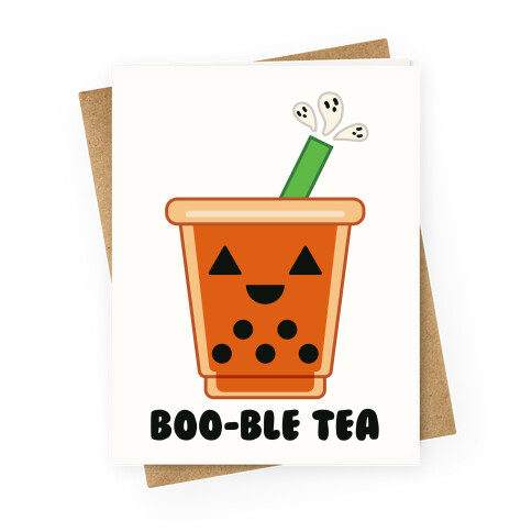 Boo-ble Tea Greeting Card