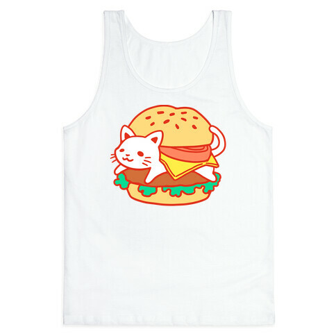 Burger Cat (No Text) Tank Top