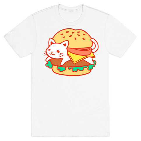 Burger Cat (No Text) T-Shirt