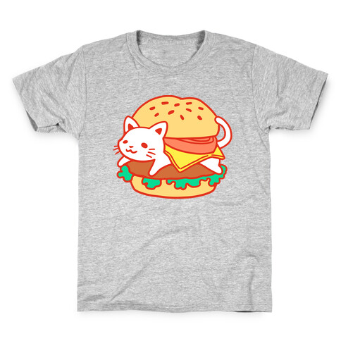 Burger Cat (No Text) Kids T-Shirt