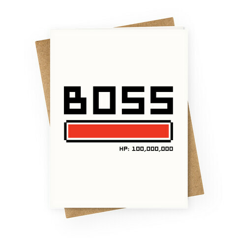 Boss Greeting Card