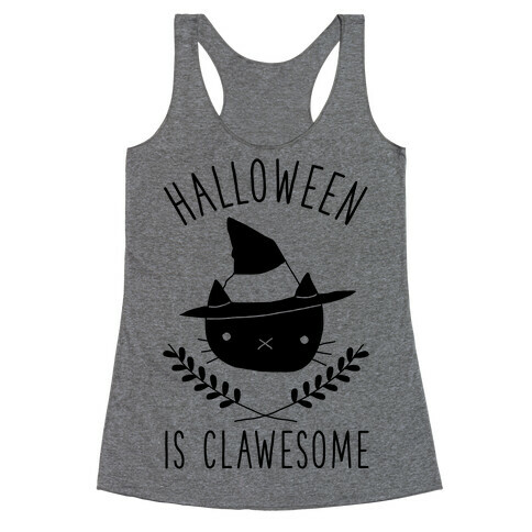 Halloween is Clawesome Racerback Tank Top