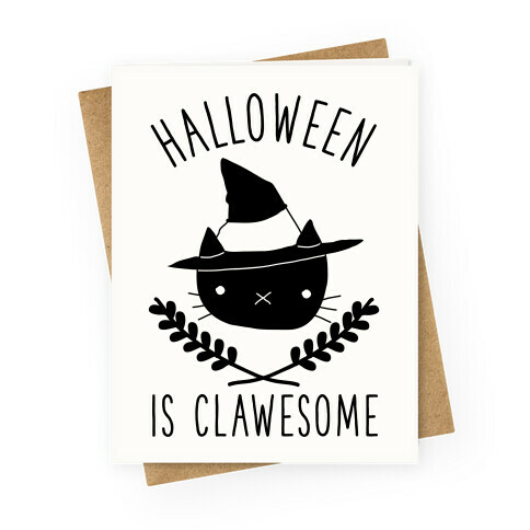 Halloween is Clawesome Greeting Card